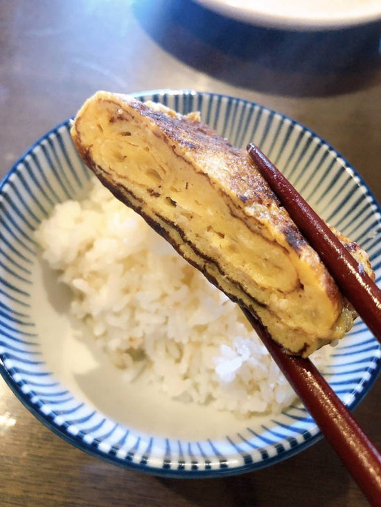 卵焼きがおふくろの味に！十穀米甘酒と出し醤油でやさしい甘味になりました。